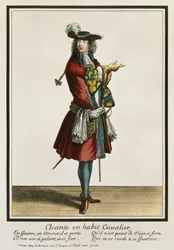 Cleante Dressed as a Cavalier, fashion plate